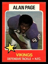 1975 Topps Wonder Bread All-Star Series #1 Alan Page