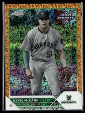 2023 Topps Pro Debut Chrome Orange Mini Diamond David McCabe /25 Augusta