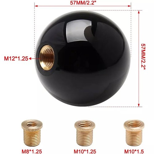 8 Ball Shift Knob Custom Shift Knob Brass Adapters Easy To Hold OEM Number NO - Picture 7 of 12