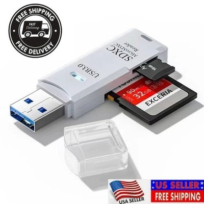 USB 3.0 Micro SD/TF Card Reader Memory Adapter for PC Laptop Camera