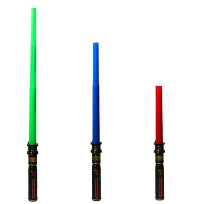 Kids Space Sword LED Light Up And Sound Extendable Lightsaber Toy - Image 1 of 3