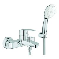 Grohe Eh-Wannenbatterie Eurostyle C 25275_2 Mit Wandhalterset Chrom 25275002