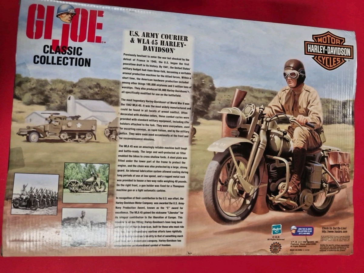 GI Joe Army Courier Harley WLA 45 Motorcycle 1998 Hasbro 35th