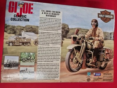 GI Joe Army Courier Harley WLA 45 Motorcycle 1998 Hasbro 35th