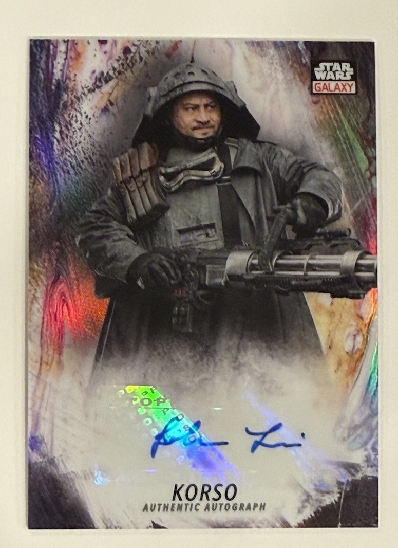 John Tui As Korso 2021 Topps Chrome Star Wars Galaxy Auto #GA-JT