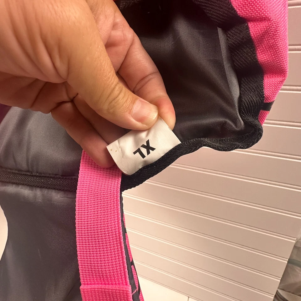 Traje de baño grande rosa negro perro sirena chaleco salvavidas chaqueta ajustable y protector Foto 3 de 4