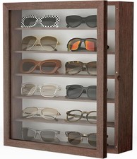 Sunglasses Organizer Storage Wall Mounted: 13 X 15.6 Inches Eyewear Display Case
