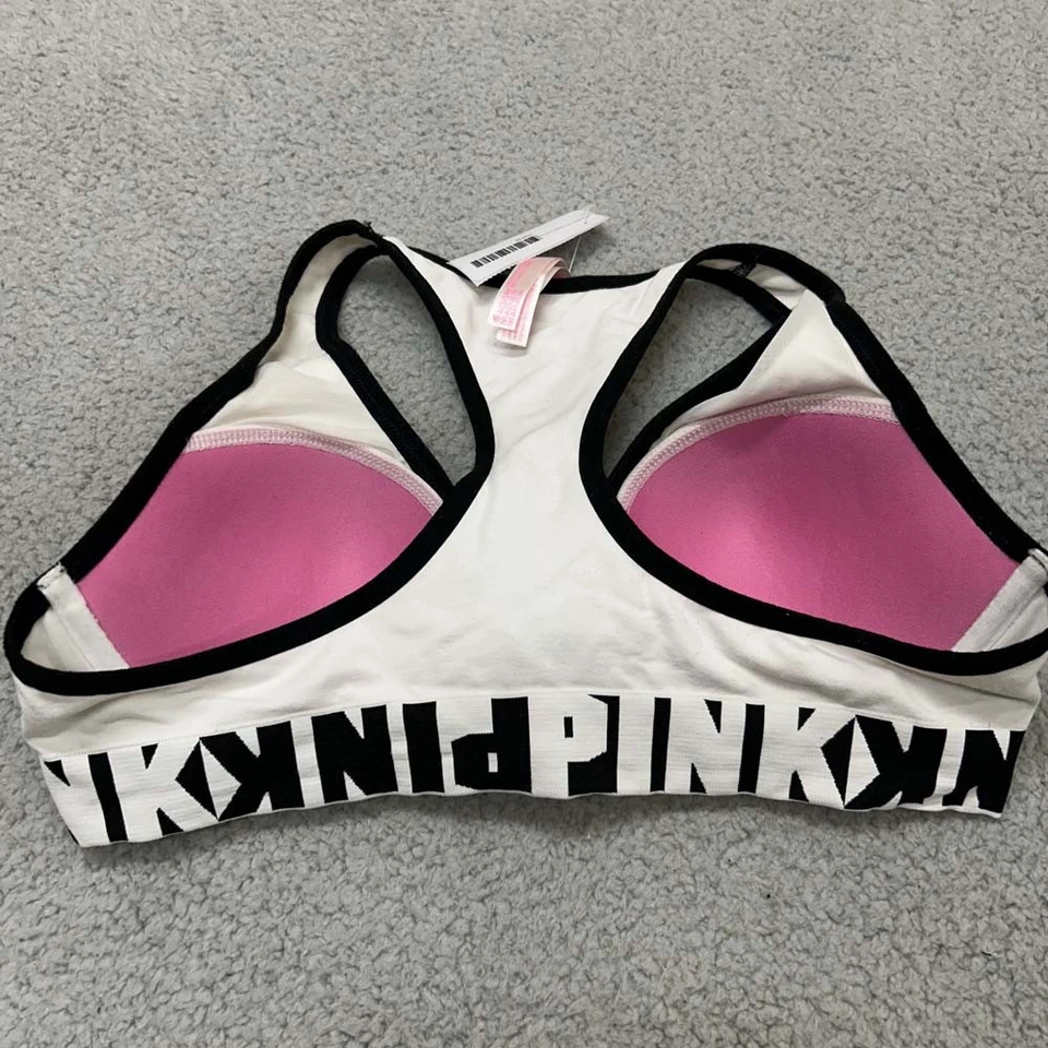 Pink Bra 36C Push Up Bra Cool Comfy Push-Up Spellout VS Victoria Secret - Image 4 of 4