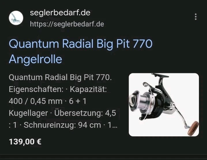 2 × Quantum Radical Big Pit 770 Karpfenrollen Angelrollen Karpfenangeln Karpfen - Bild 4 von 4