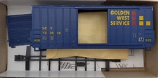 Athearn 1958 HO Golden West Service Blue Box 40 Ft OB Hi-Cube Car # 132946 Kit