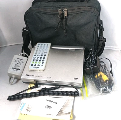 Mintek MDP-1770 Portable DVD Player 7in TFT Screen DVD Silver Tested Plays - Image 1 of 4