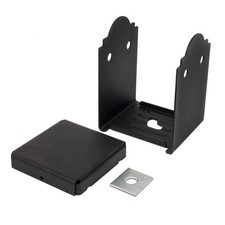 Simpson APB66R ZMAX Black Powder-Coated Post Base for 6x6 Rough