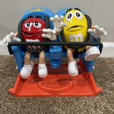 2019 M&Ms Collectible World Roller Coaster Candy Dispenser M&M Red Yellow