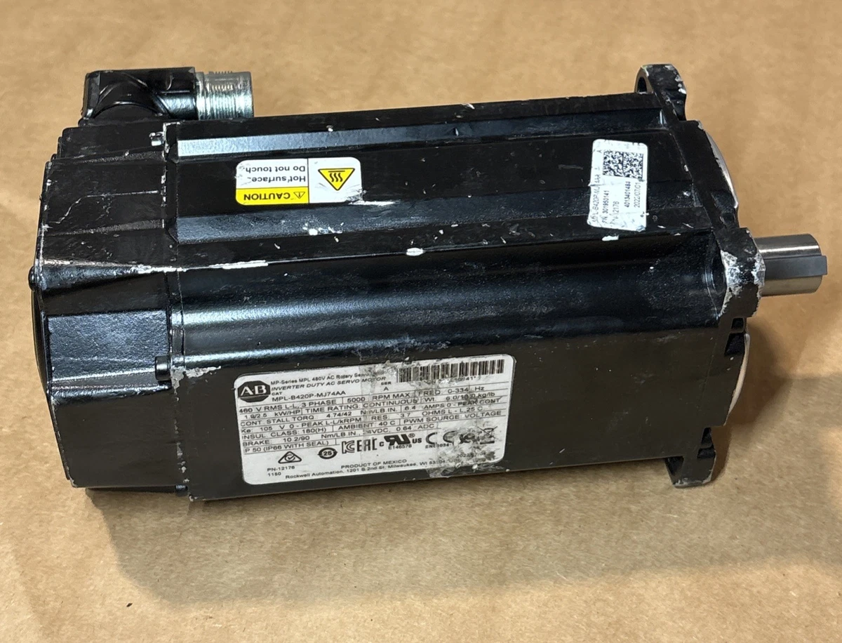 Allen-Bradley 480V MPL-B420P-MJ74AA AC Rotary Servo Motor Inverter Duty photo 5