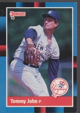 1988 Donruss #401 Tommy John New York Yankees