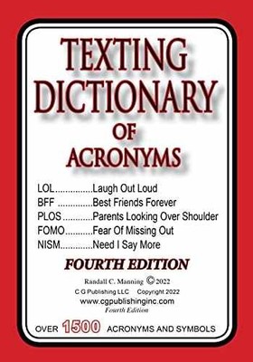 Texting Dictionary of - Spiral-bound, by Randall C. Manning; - Very Good