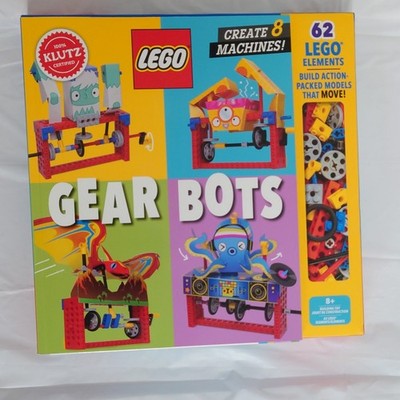 LEGO Gear Bots by Klutz Set 62-Piece w/ Instruction Book, Ages 8+, 2020