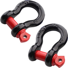2pcs 12 Inch D Ring Shackle D Shackle Rugged 12 Ton26455 Lbs Maximum Break