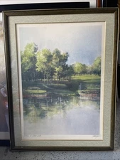Tom Lynch Watercolor “ A Grand Vista” Golf  AUTHENTIC Numbered 628/950