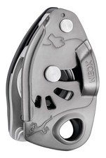 Neox Assisted Locking Climbing Belay Device With Integrated Pulley Light Gray