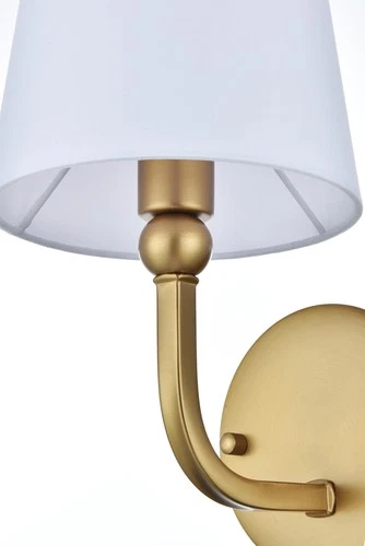 Elegant Lighting LD7322W6 Senna 12" Tall Bathroom Sconce - Brass - Picture 4 of 12