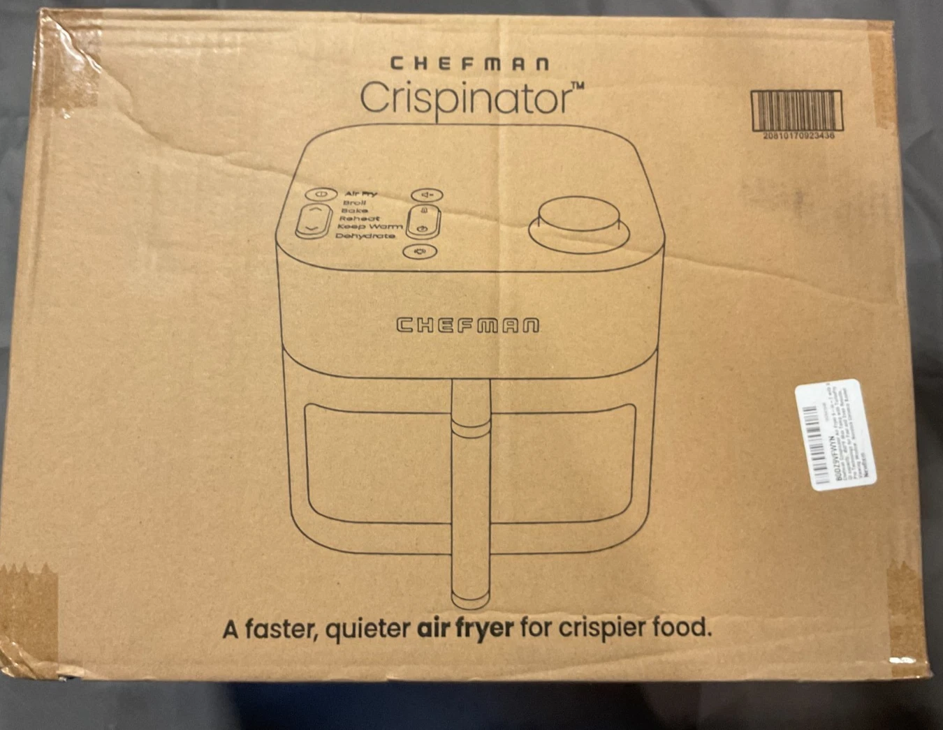 Chefman Crispinator 6-in-1 Air Fryer w/ 8 QT Capacity - Midnight NEW
Opens in a new window or tab