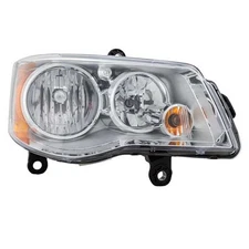 CAPA for 2011-2020 Grand Caravan Front Right Headlight Amber & Clear Plastic C