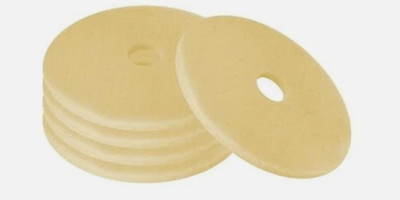 27  Buffer Beige Ultra High Speed Burnishing Floor Pad, Polish to High Gloss 5pk