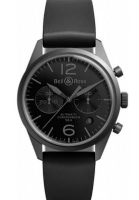 Bell & Ross BR 126 Vintage BRV 126 Phantom Mens Wrist Watch 41mm Case Aviation