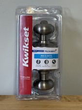 Kwikset Cove Satin Nickel Bed & Bath Door Kno...
