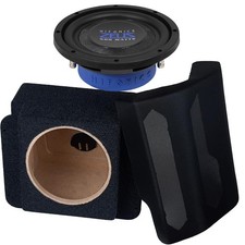 Subwoofer f�r BMW 3er E46 Cabrio Hifonics Zeus ZST8D4 20cm Bass + Geh�use, Cover