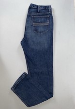 Cinch MB98034007 Silver Label 5-Pocket Straight Stretch Denim Jeans. Men's 33X34