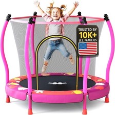 Trampoline for Kids with Safety Enclosure, Indoor  Outdoor Toddler Trampoline,