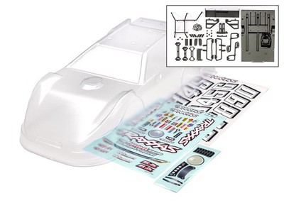 Traxxas 10423 - Late Model Body Kit for Slash Modified, Unpainted