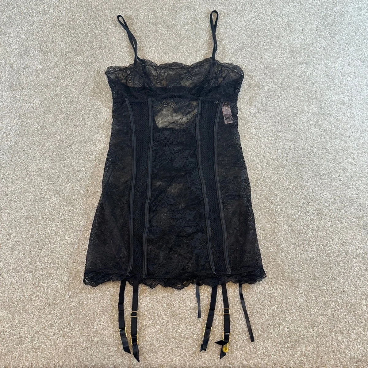 shein sequin dress black Y2k 00s Victoria's Secret Black Slip Dress main image 0