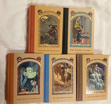 Lot Of 5 Lemony Snicket's  A Series of Unfortunate Events Books 5-6-8-9-10