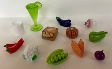 Lot of 12 Dollhouse Miniatures Food  Drink
