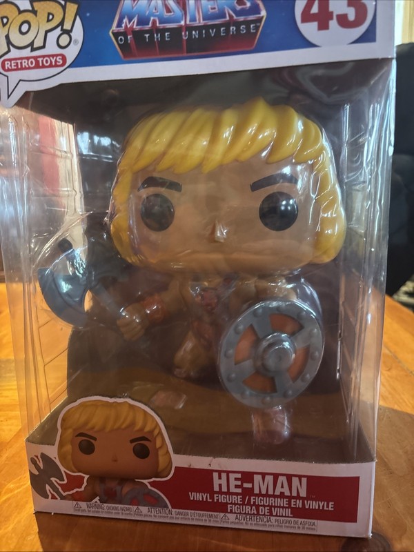 Funko Pop! Vinyl JUMBO 10 in: Masters of the Universe - He-Man (10 inch) #43 New