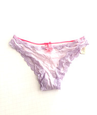 Victoria's Secret Dream Angels Lace-Trim T-Back Cheekini Panty Lilac