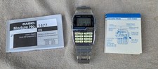 Vintage Casio DBC-150 Data Bank 150 Calculator Watch Module 1477 w Manuals Works