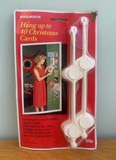 Vintage Woolworth Christmas Card Hangers for up to 40 Christmas Cards NOS