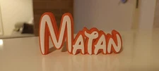 MATAN PERSONALIZE DISNEY NAME PLATE SIGN CUSTOM DOOR TAG WALL BEDROOM PINK