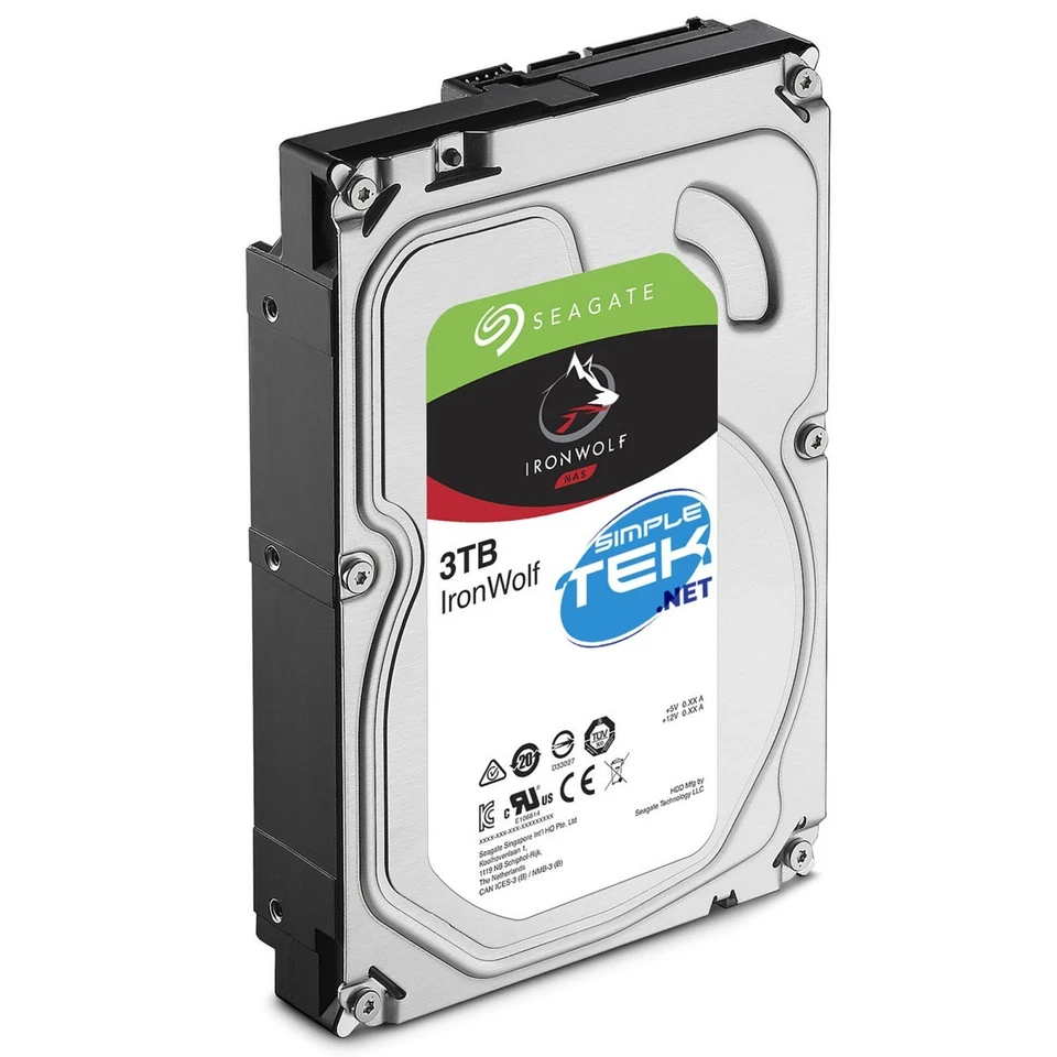 Seagate Ironwolf 3TB HDD Hard Disk 3.5" SATA NAS PC RAID CMR - Image 2 of 4