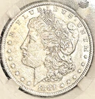 1881-O MORGAN SILVER DOLLAR in Extremely Fine to Almost Uncirculated condition 1