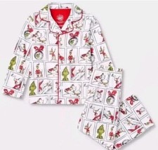 NWT Toddler Dr Seuss The Grinch 2 Piece Flannel Pajama Set Size 18 Months