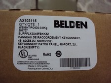 BELDEN KeyConnect Patch Panel 48-Port 2U Black AX103115 NIB
