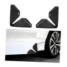 2 PCS Car Door Corner Protector Edge Guards, Real Carbon Fiber Anti Black