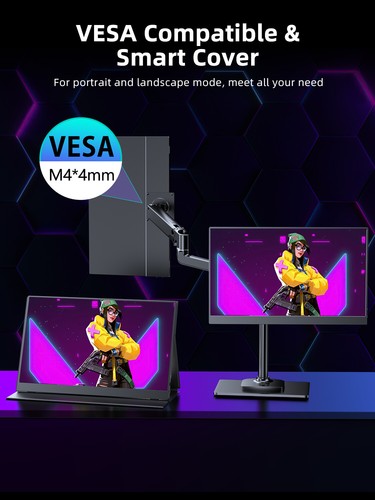 UPERFECT 17,3 Zoll 2K QHD Tragbarer Monitor Erweitern Bildschirm Für SAMSUNG DEX - Bild 3 von 8