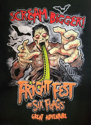 Six Flags Fright Fest Halloween Hoodie Size XL Youth - Picture 2 of 4