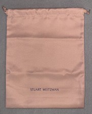Stuart Weitzman Pink Drawstring Dust Bag / Shoe Storage 11  x 14  NEW
